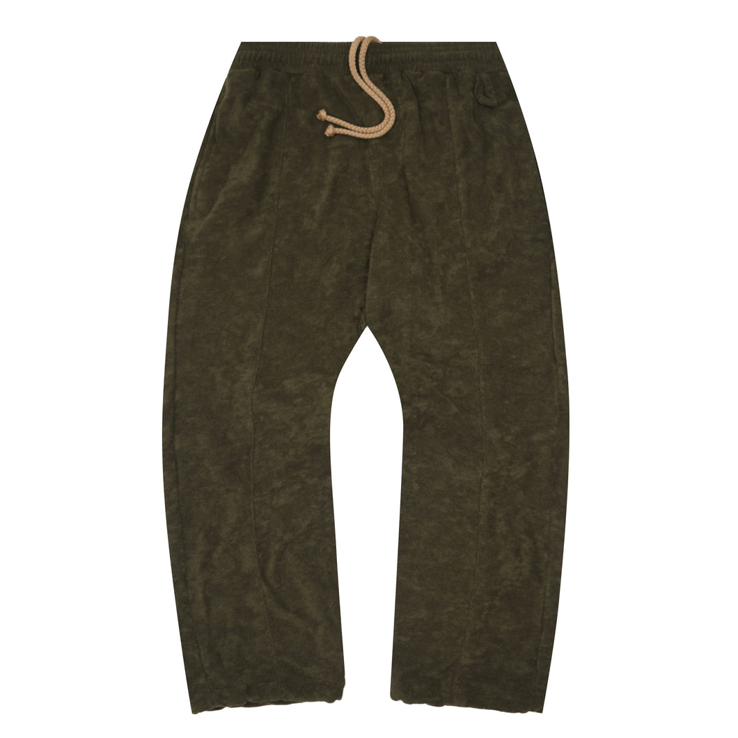 TOWEL TERRY ROGUE PANTS IN OLIVE