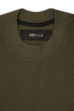 Load image into Gallery viewer, PIQUE OVERSIZED TEE IN OLIVE
