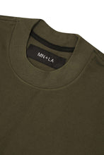 Load image into Gallery viewer, PIQUE OVERSIZED TEE IN OLIVE
