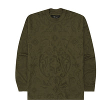 Load image into Gallery viewer, &quot;ORNATE&quot; LONGSLEEVE TEE IN OLIVE
