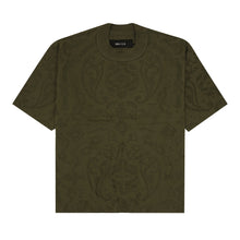 Load image into Gallery viewer, &quot;ORNATE&quot; MOCK NECK TEE IN OLIVE
