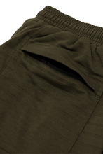 Load image into Gallery viewer, ROGUE SPLIT WIDE PANTS IN OLIVE STRIPED PIQUE
