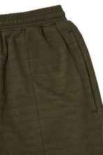 Load image into Gallery viewer, ROGUE SPLIT WIDE PANTS IN OLIVE STRIPED PIQUE
